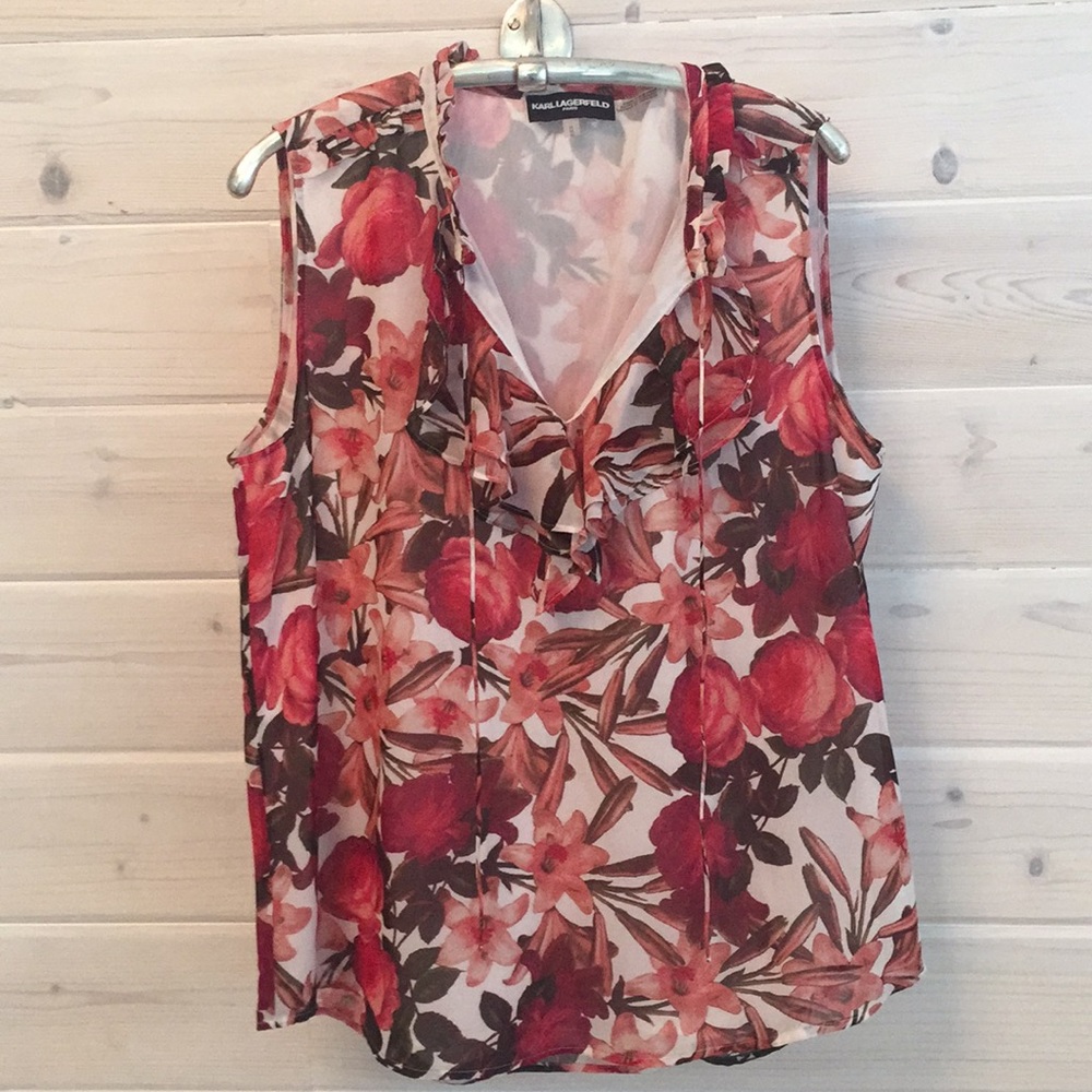 Karl Lagerfeld Paris sleeveless blouse